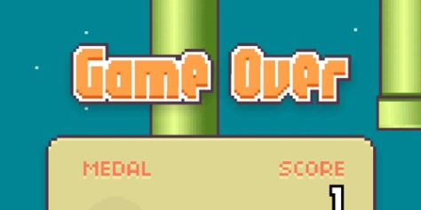 Game over for Flappy Bird